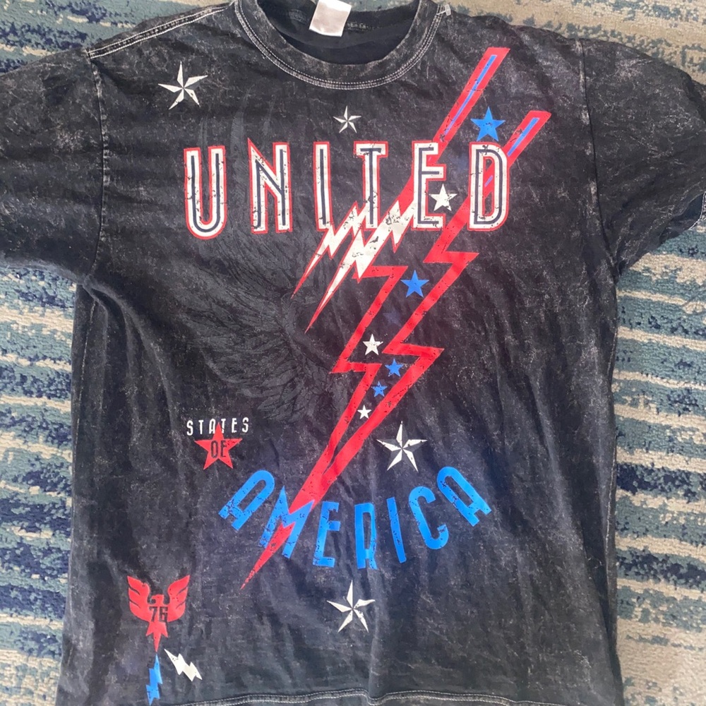 Vintage charcoal wash USA T Shirt size M/L